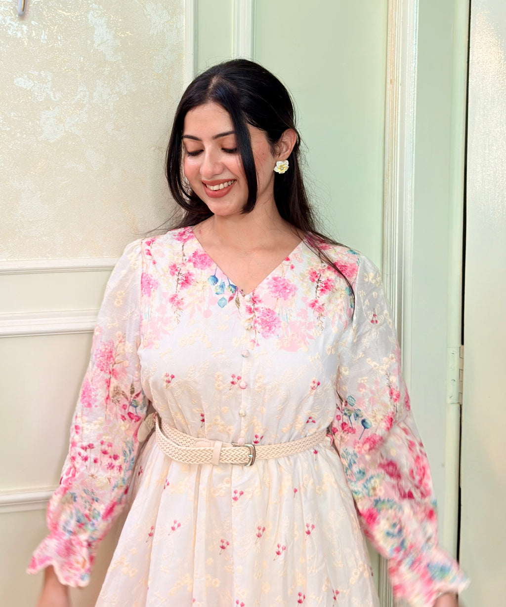 Gardenia Bloom Dress