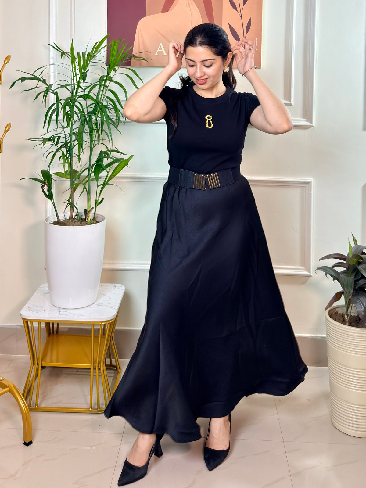 Silhouette Flow | Satin Maxi Skirt