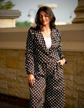 Polka Power | Tailored Wide-Leg Co-ord Set