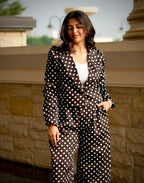 Polka Power | Tailored Wide-Leg Co-ord Set