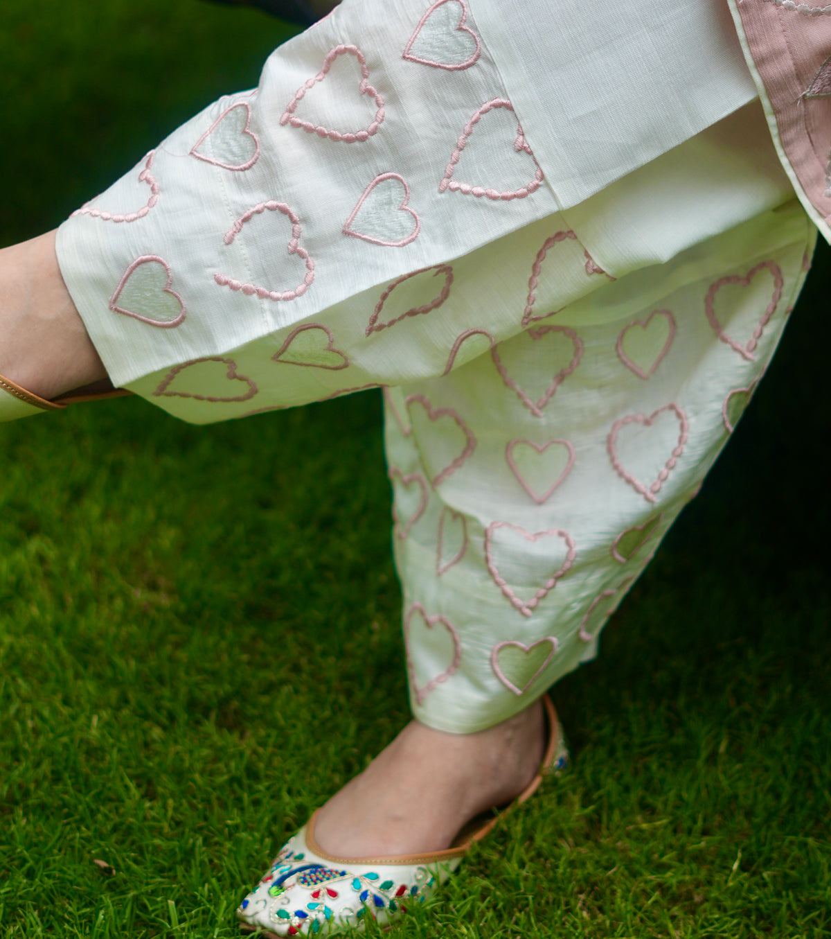 Blush Amour | Embroidered Co-ord Set