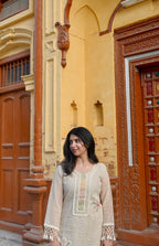 Pearl Petals | Embellished Kurta Set