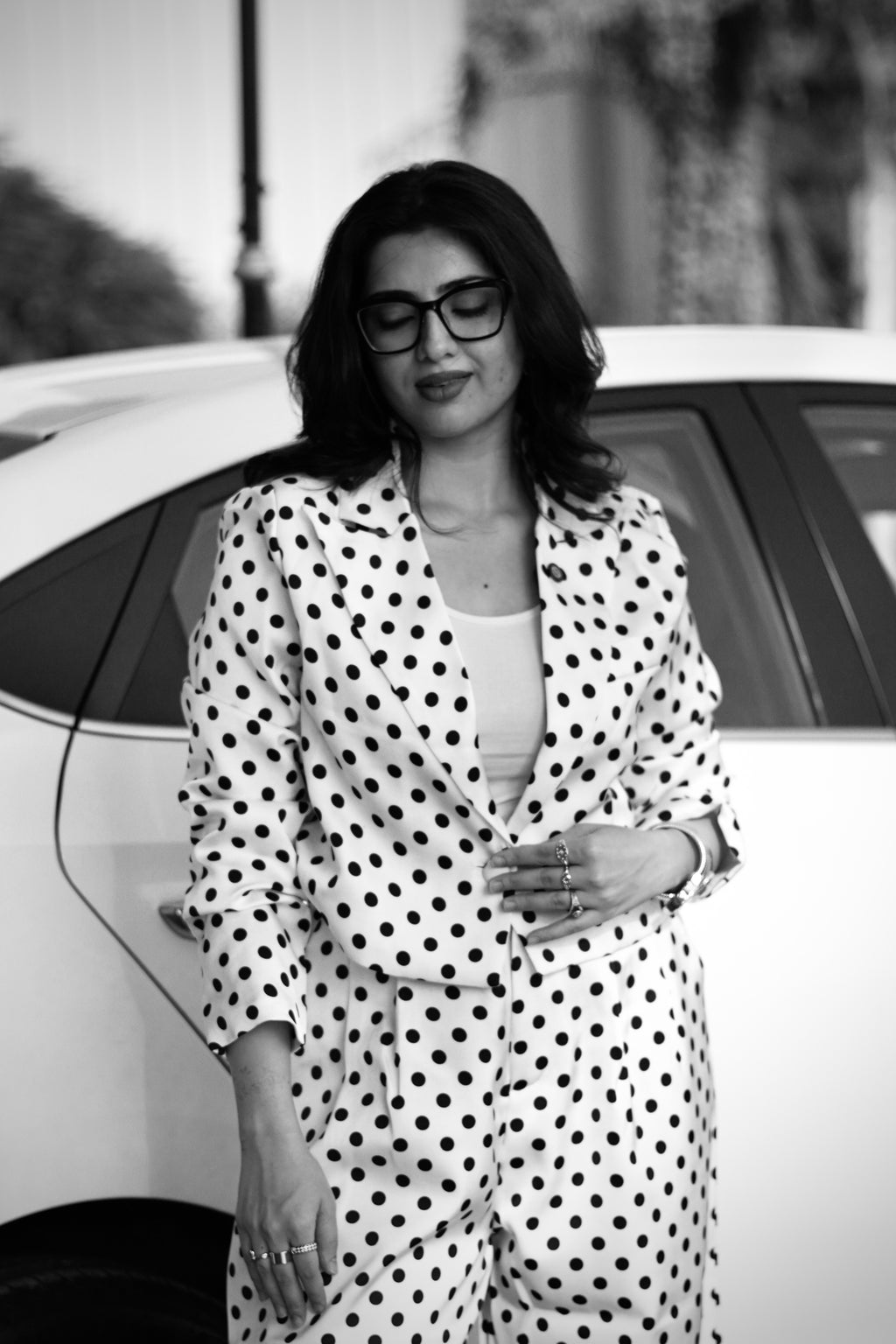 Polka Power | Tailored Wide-Leg Co-ord Set