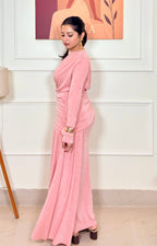 Rose Draped Maxi Dress