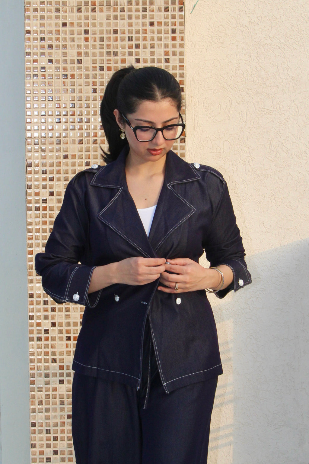 Soft Denim | Tailored Co-Ord Set
