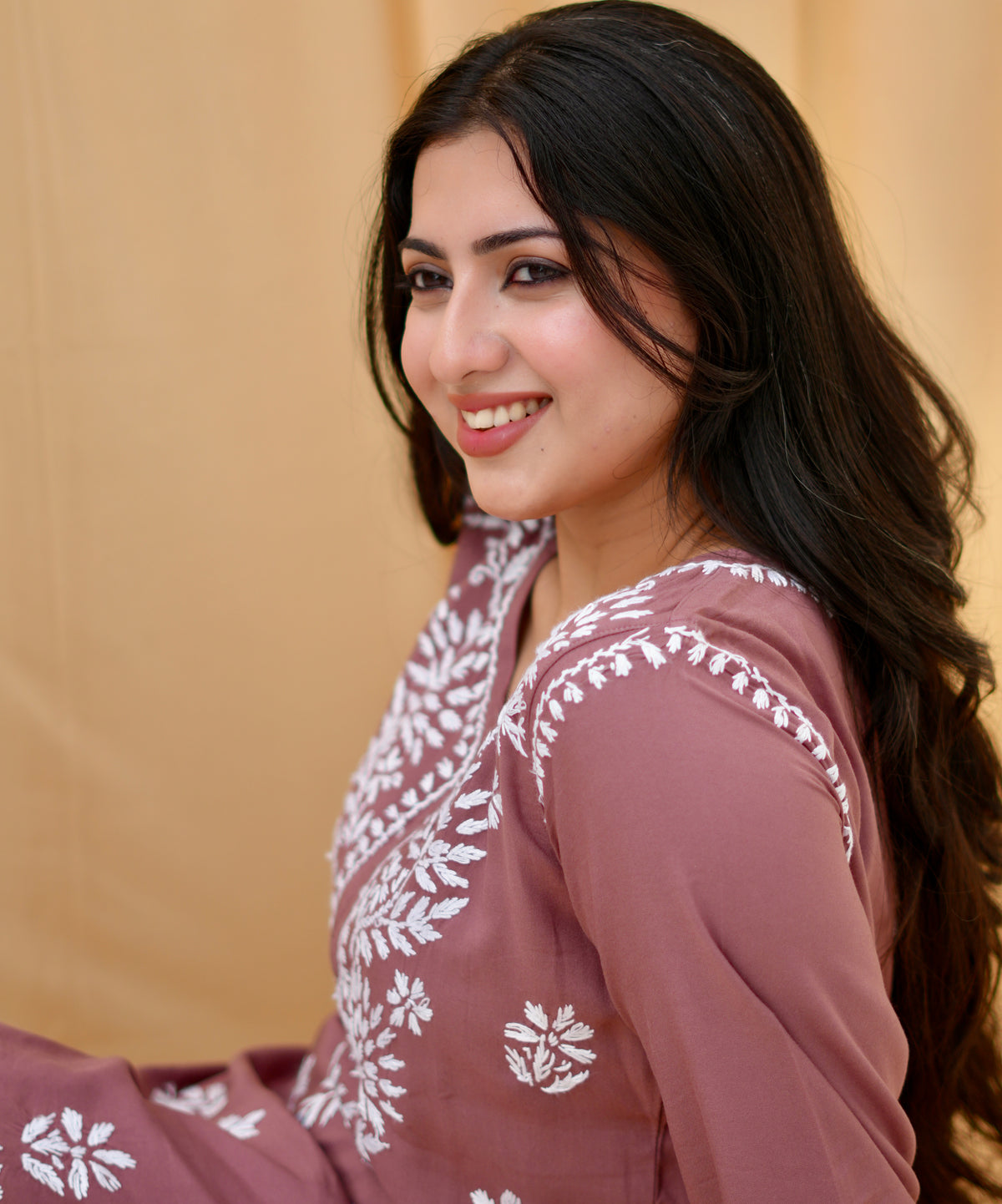 Rust Noor | Lucknowi Chikankari Kurta