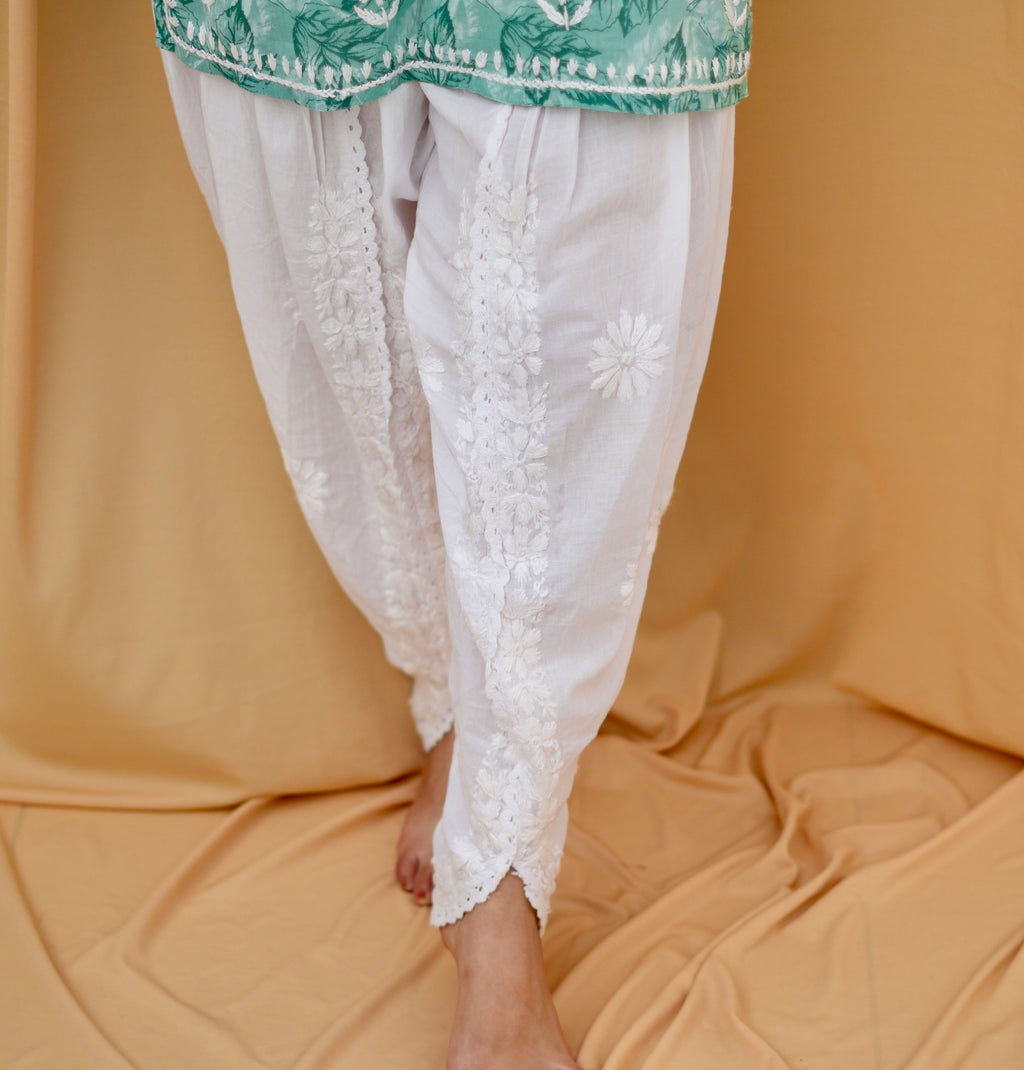 Noor White | Afghani Salwar