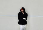 Polka Noir | Tailored Peplum Co-ord Set
