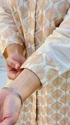 IVORY LEAFWORK KURTA SET