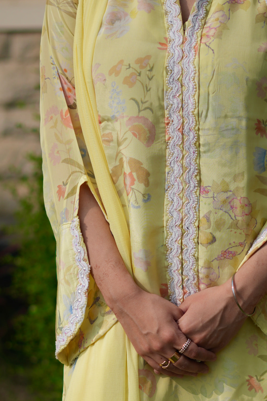 Lemon Bloom | Printed Pakistani Suit Set