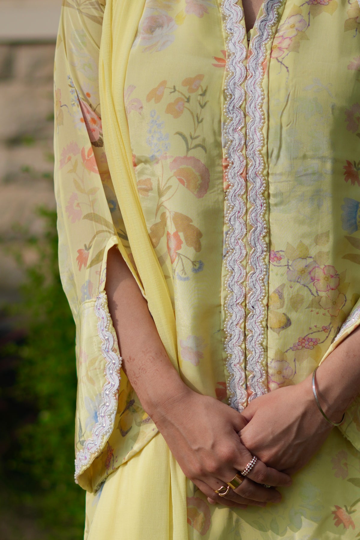 Lemon Bloom | Printed Pakistani Suit Set
