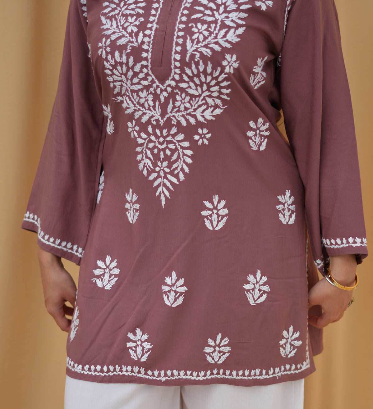 Rust Noor | Lucknowi Chikankari Kurta