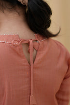 Rust Blossom | Embroidered Kurta Set
