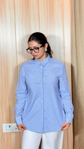 Blue Stripe | Side-Cut Shirt