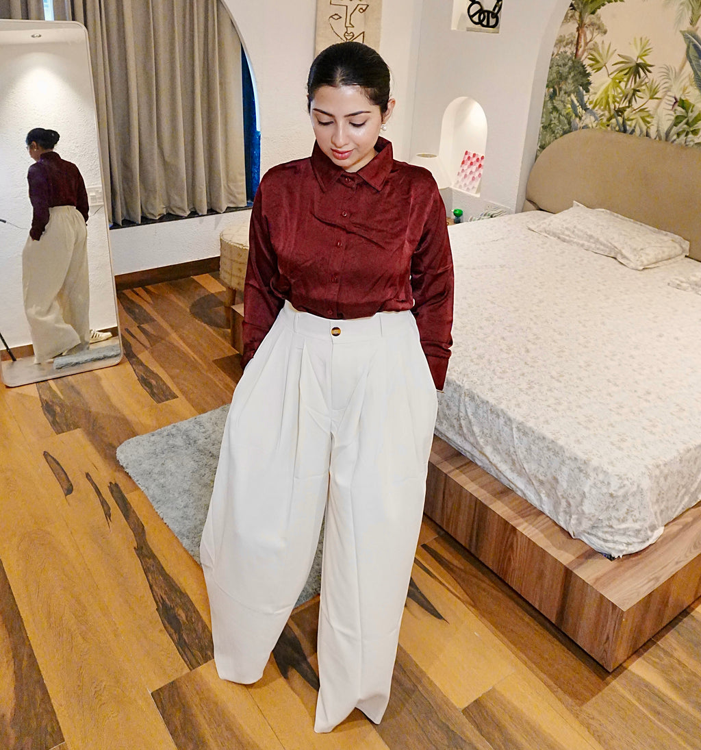 Lustre Luxe | Satin Formal Shirt