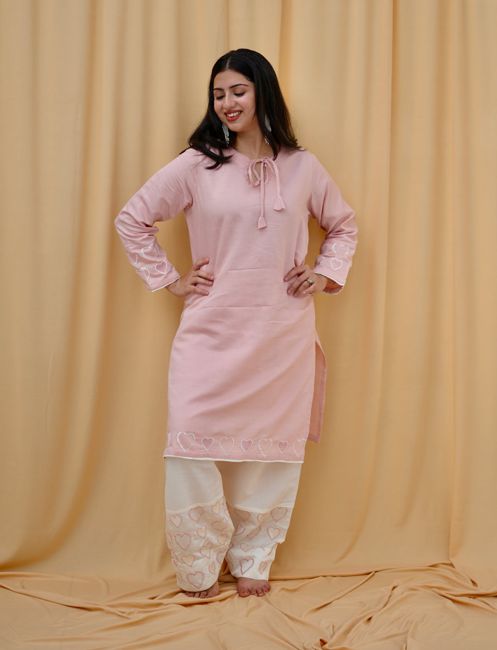 Blush Amour | Embroidered Co-ord Set