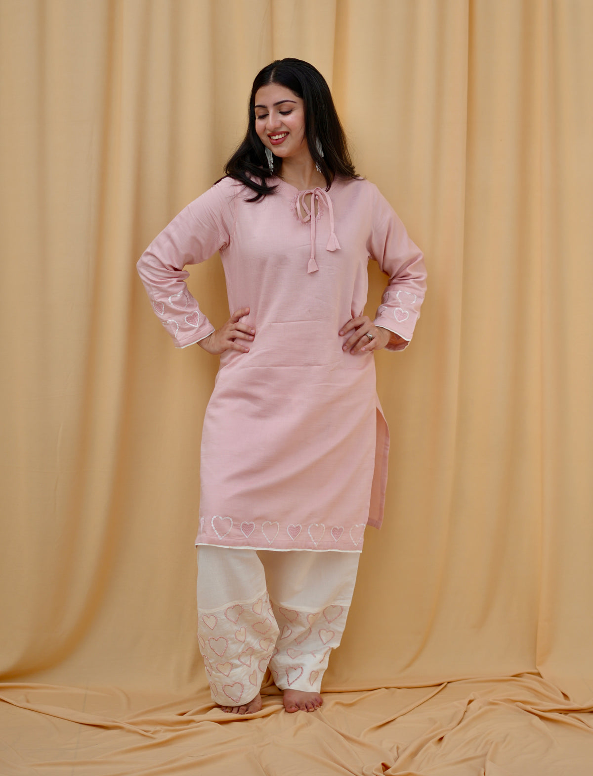 Blush Amour | Embroidered Co-ord Set