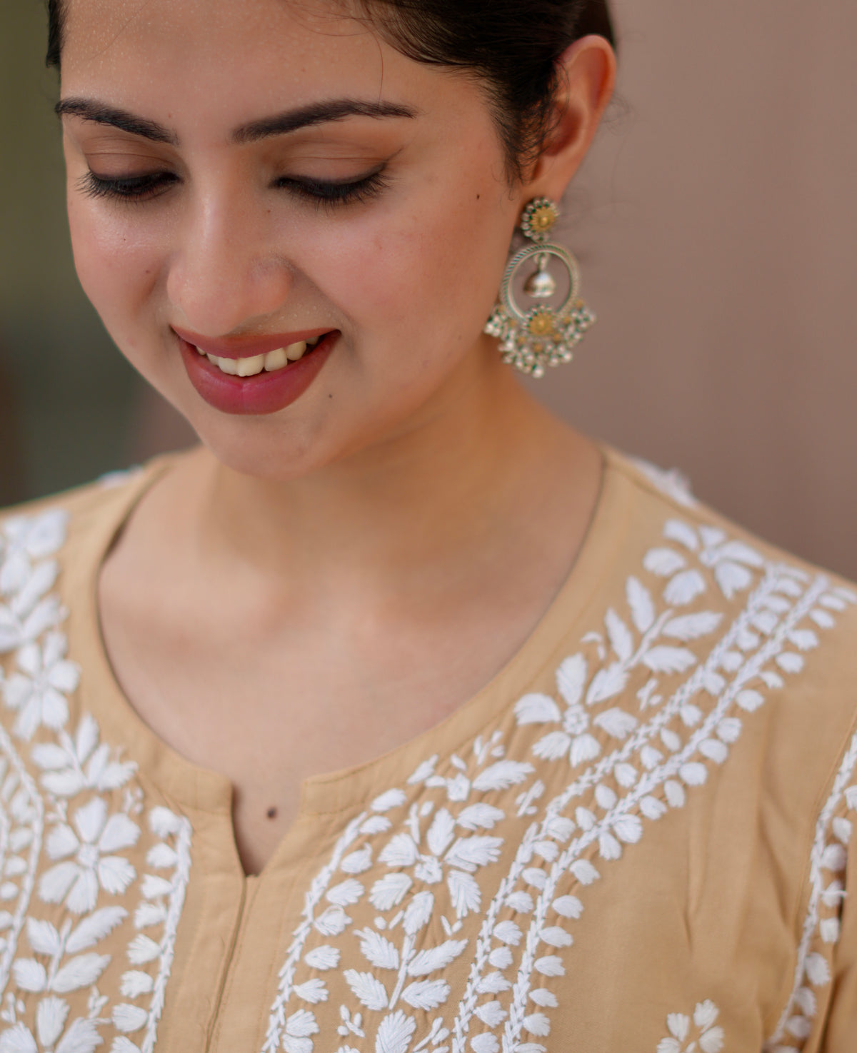 Desert Noor | Lucknowi Chikankari Kurta Set