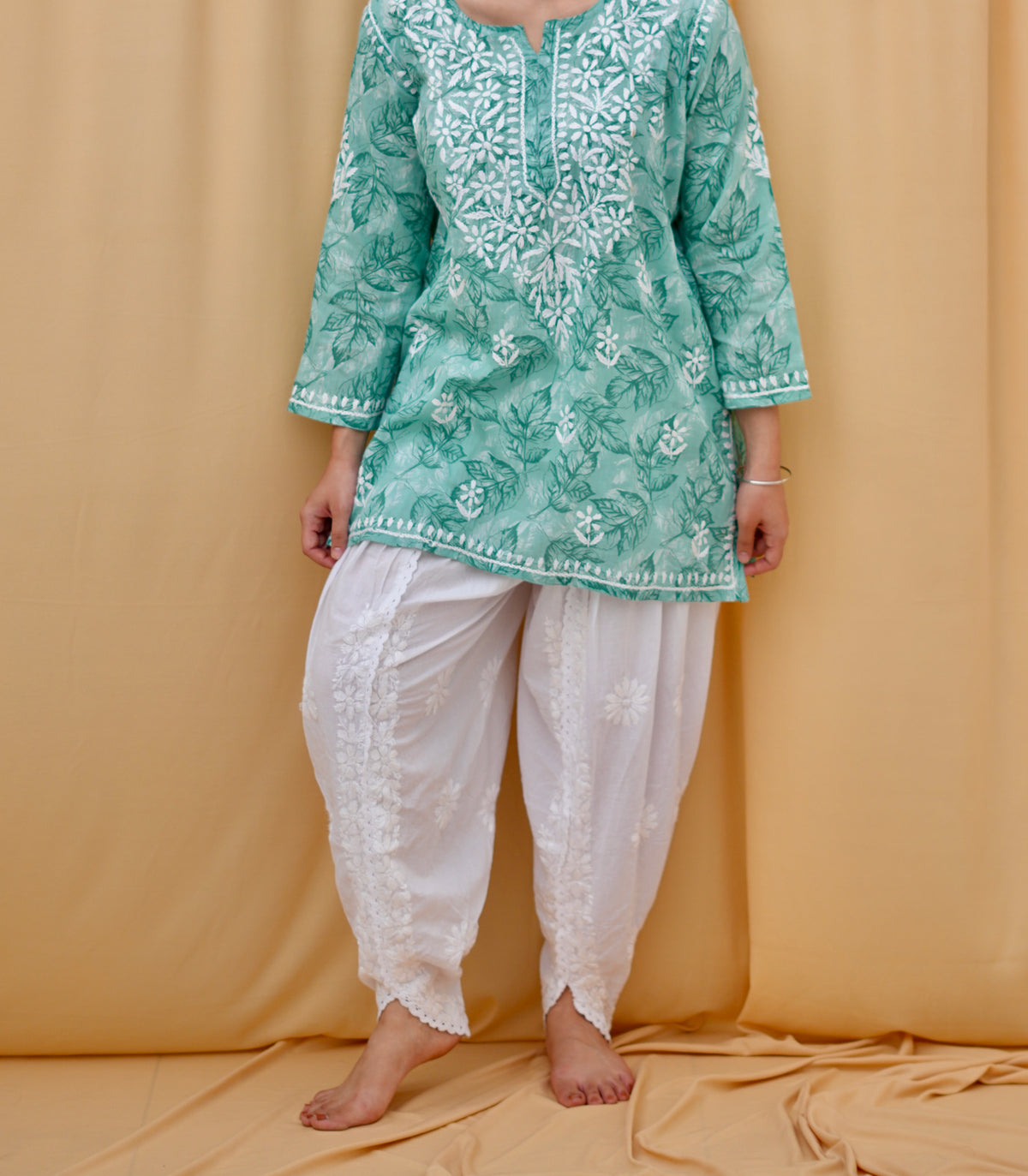 Noor White | Afghani Salwar