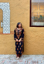 Rangrez | Multicolour Chikankari Kurta Set