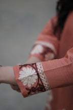 Rust Blossom | Embroidered Kurta Set
