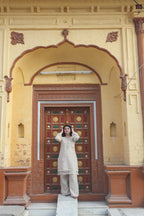 Pearl Petals | Embellished Kurta Set