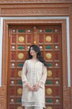 Pearl Petals | Embellished Kurta Set