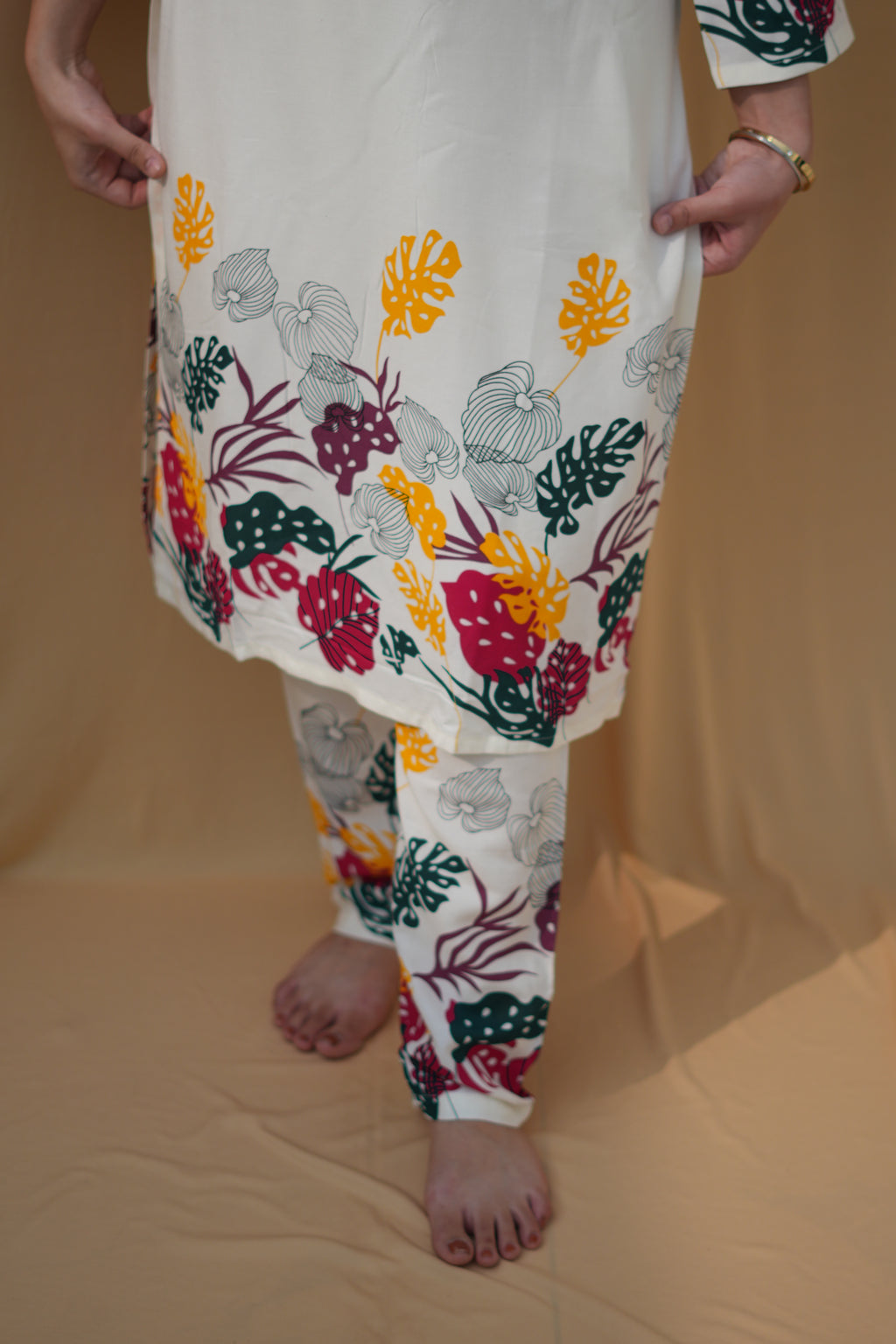 Autumn Muse | Botanical Printed Kurta Set