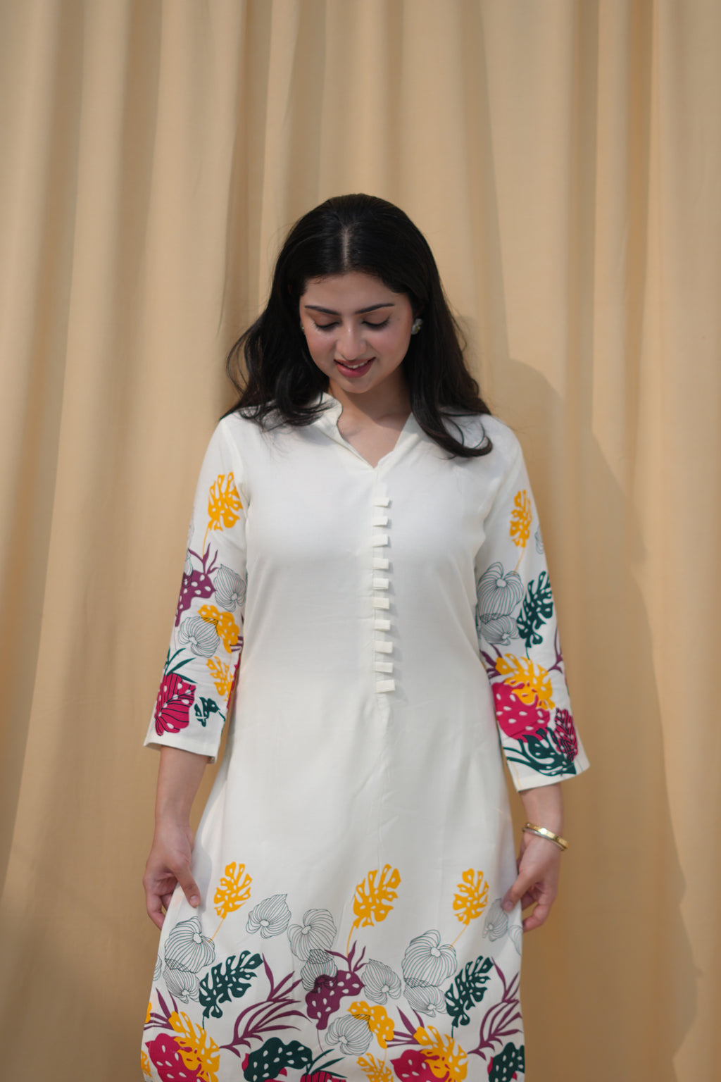Autumn Muse | Botanical Printed Kurta Set