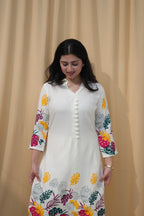 Autumn Muse | Botanical Printed Kurta Set