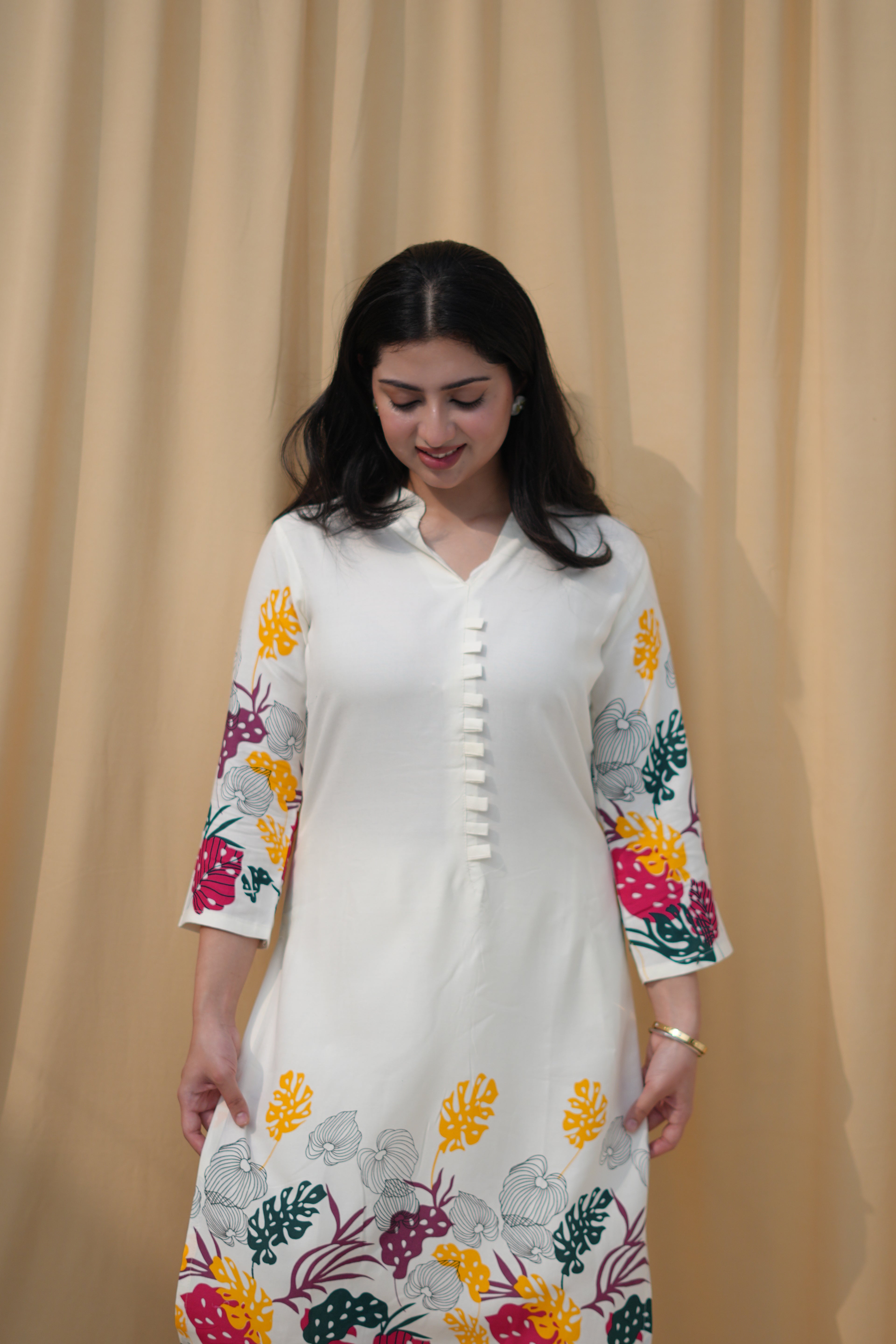 Autumn Muse | Botanical Printed Kurta Set