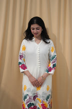 Autumn Muse | Botanical Printed Kurta Set