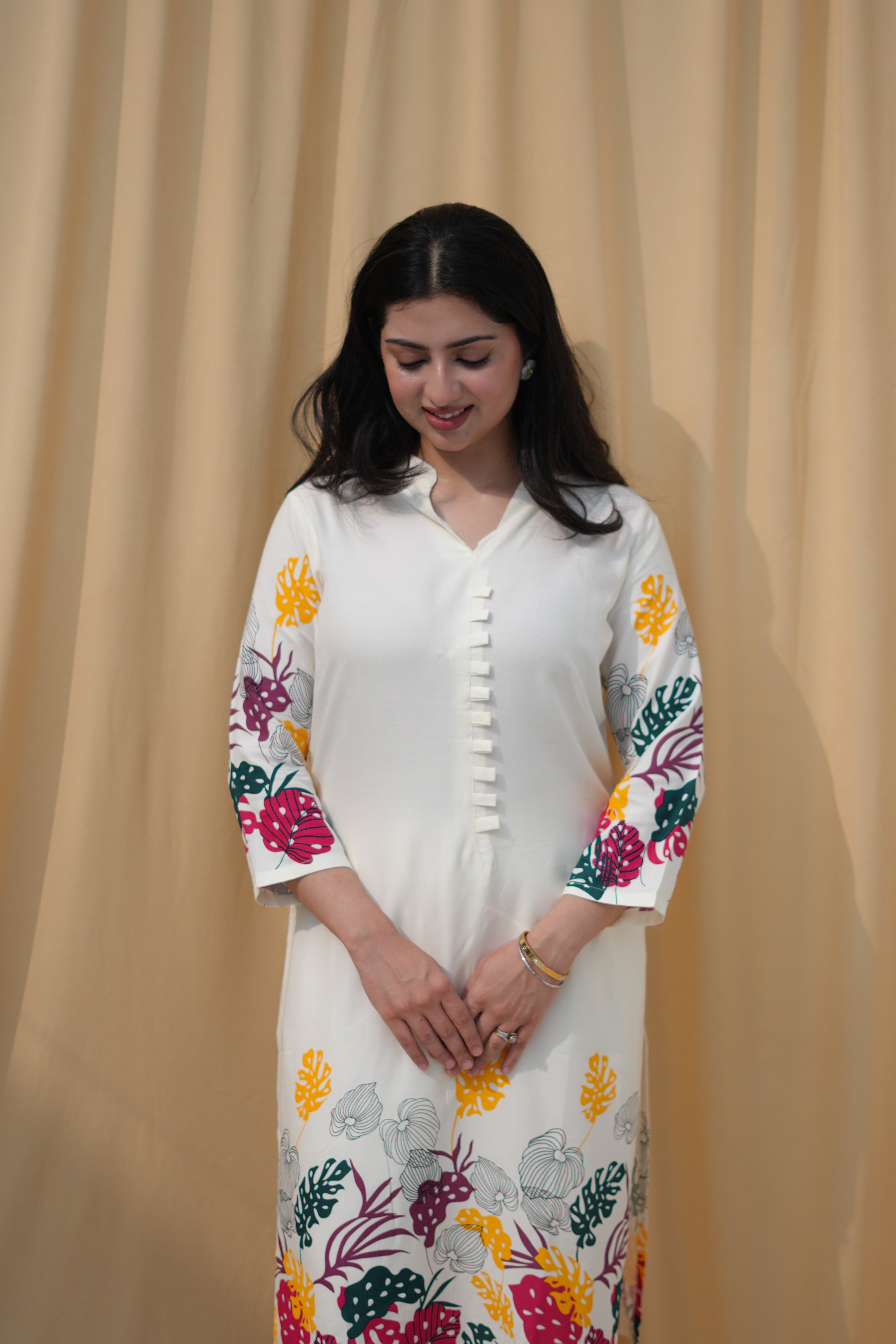 Autumn Muse | Botanical Printed Kurta Set