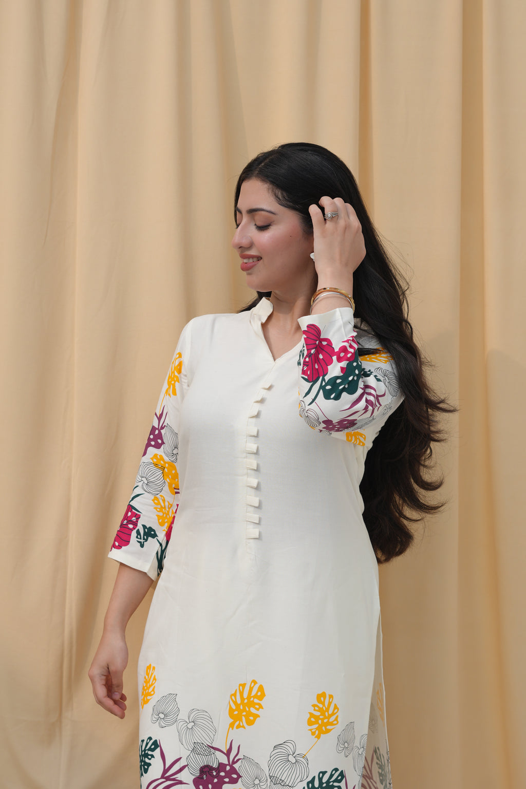 Autumn Muse | Botanical Printed Kurta Set