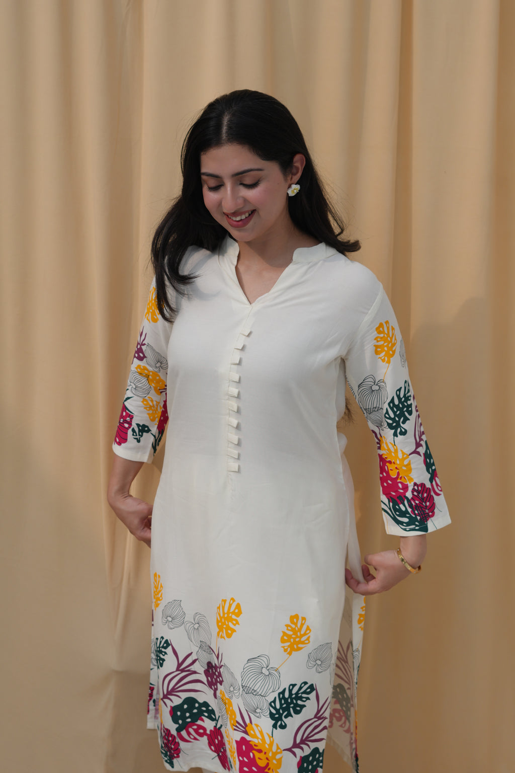 Autumn Muse | Botanical Printed Kurta Set