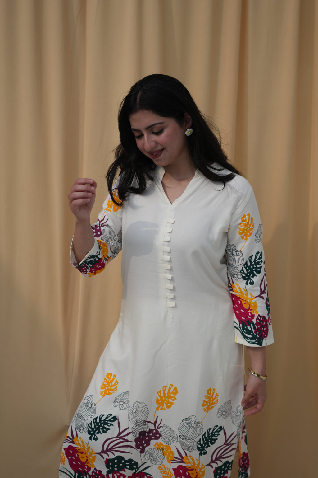 Autumn Muse | Botanical Printed Kurta Set