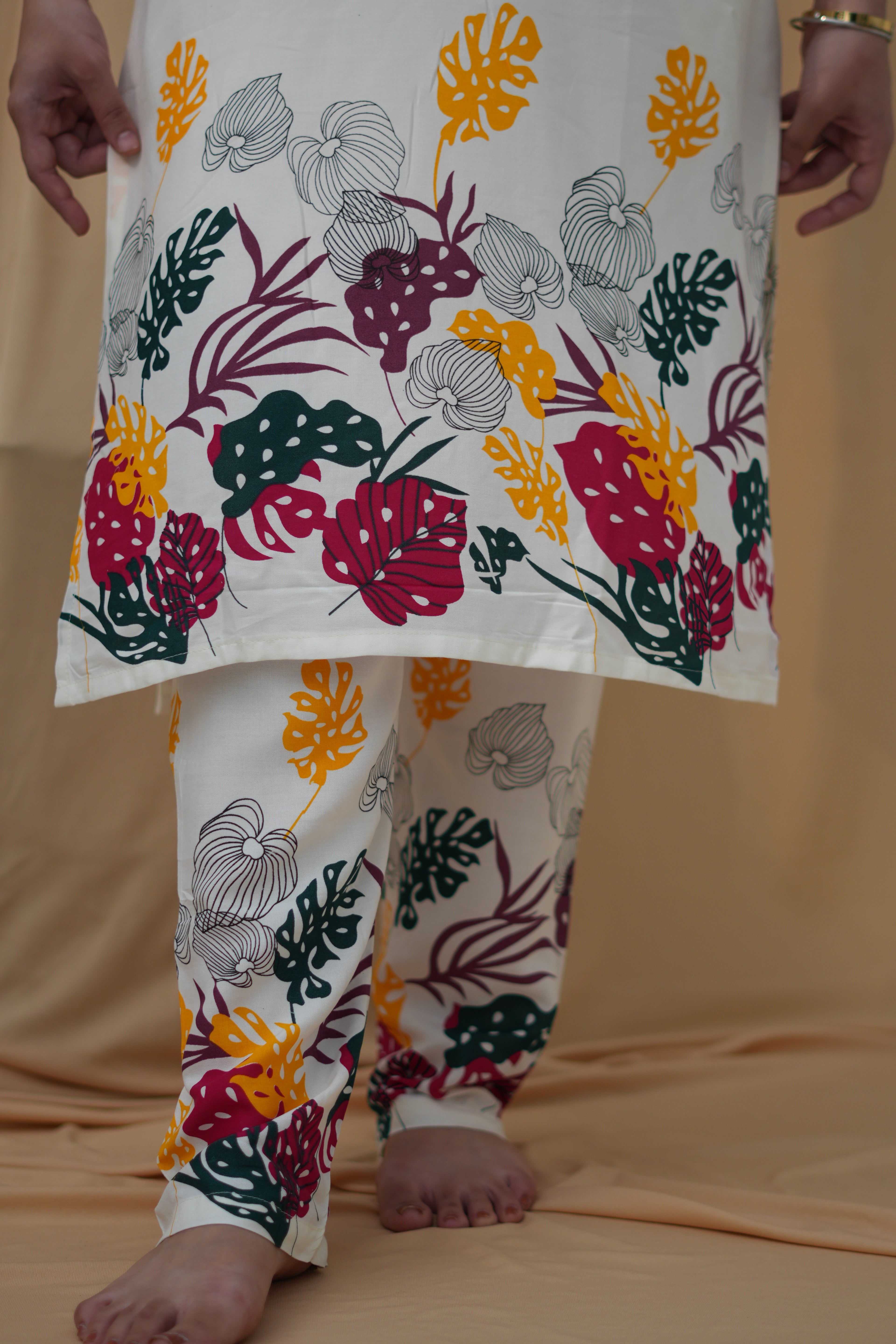 Autumn Muse | Botanical Printed Kurta Set