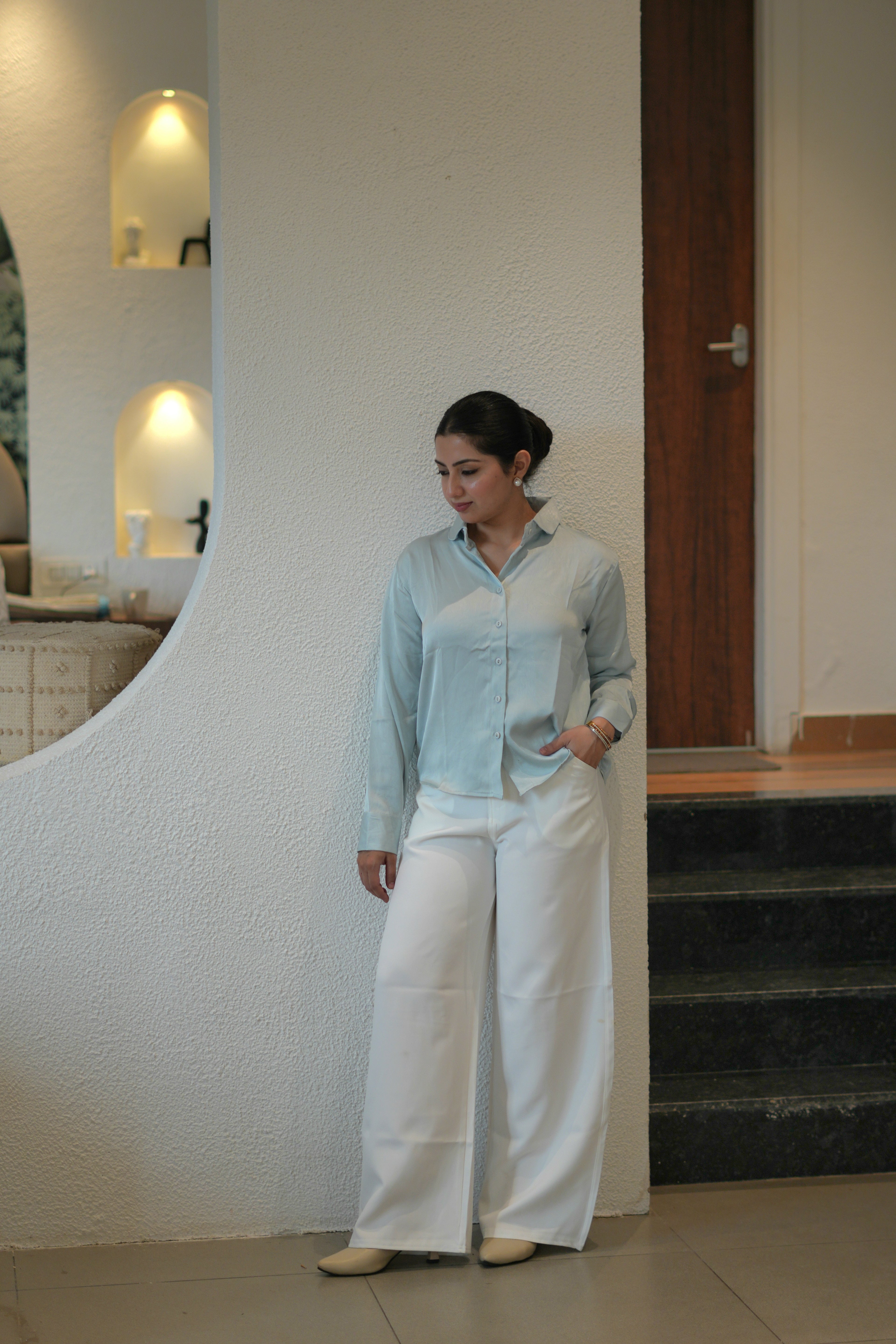 Lustre Luxe | Satin Formal Shirt