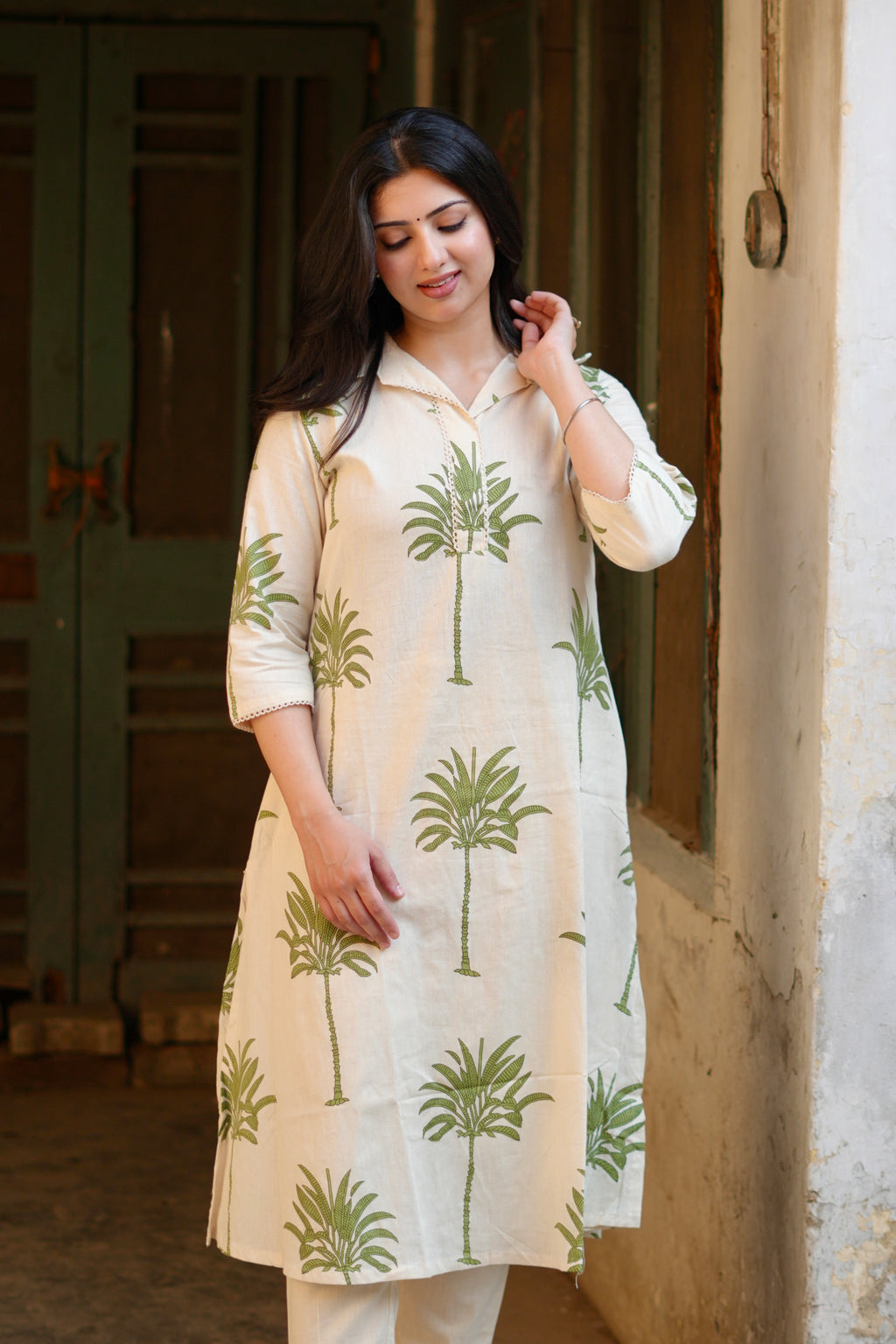 Palm Whisper | Kurta Set