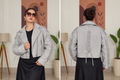 Silver Leather Jacket